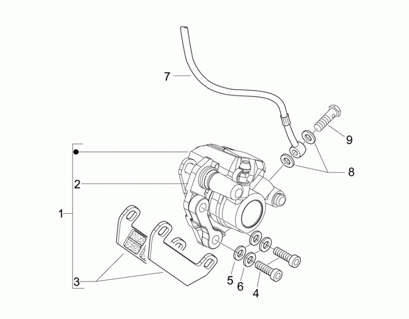 44.BRAKE CALIPER - BRAKE HOSES