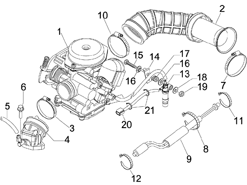 17.CARBURETOR MAINFOLD