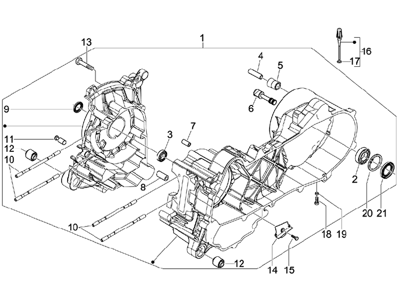 2.CRANKSHAFT HOUSING