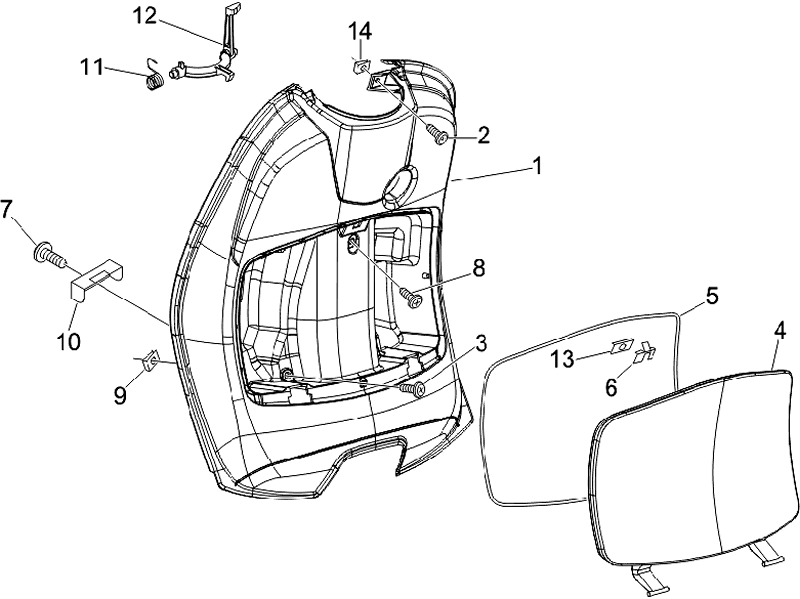 25.FRONT GLOVE BOX