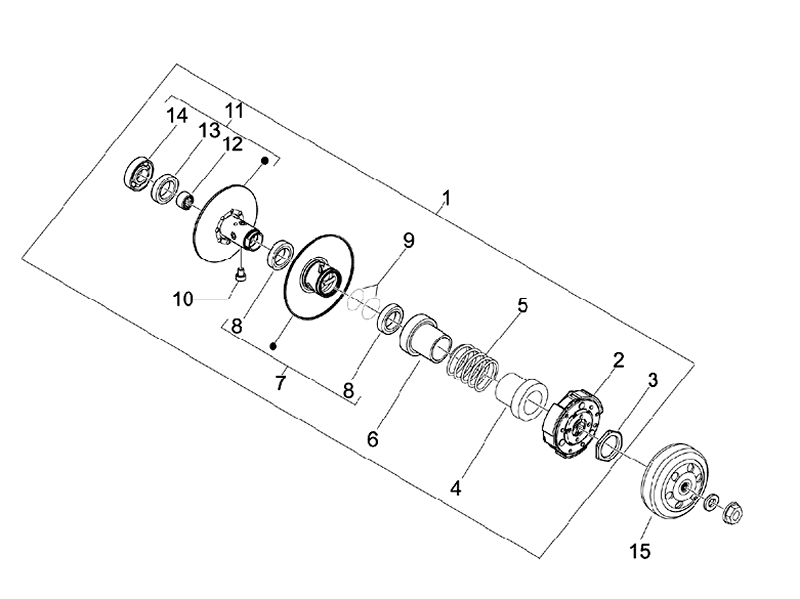 9.DRIVE SIDE PULLEY