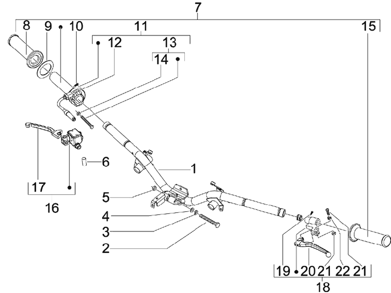 38.HANDLEBAR ATTACHING PARTS