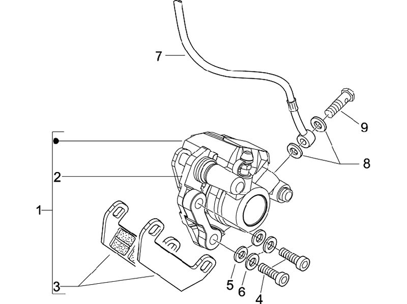 44.CALIPER BRAKE HOSE