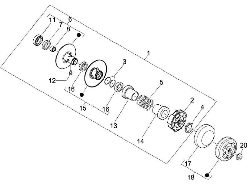 7.DRIVE SIDE PULLEY