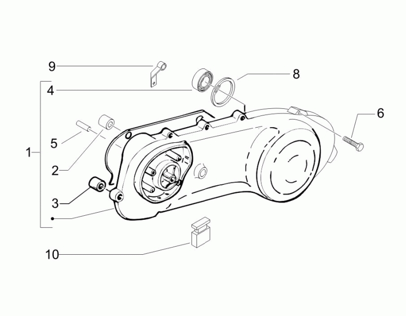 8.CRANK CASE COVER - COOLING