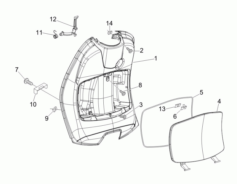 23.INNER FRONT SHIELD - GOLVE BOX