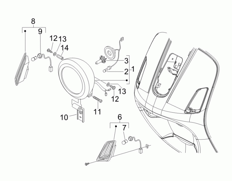 46.FRONT LIGHTS - TURN INDICATOR