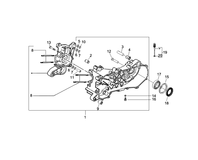 2.CRANKSHAFT HOUSING