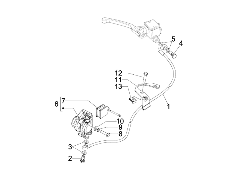 43.CALIPER BRAKE HOSE