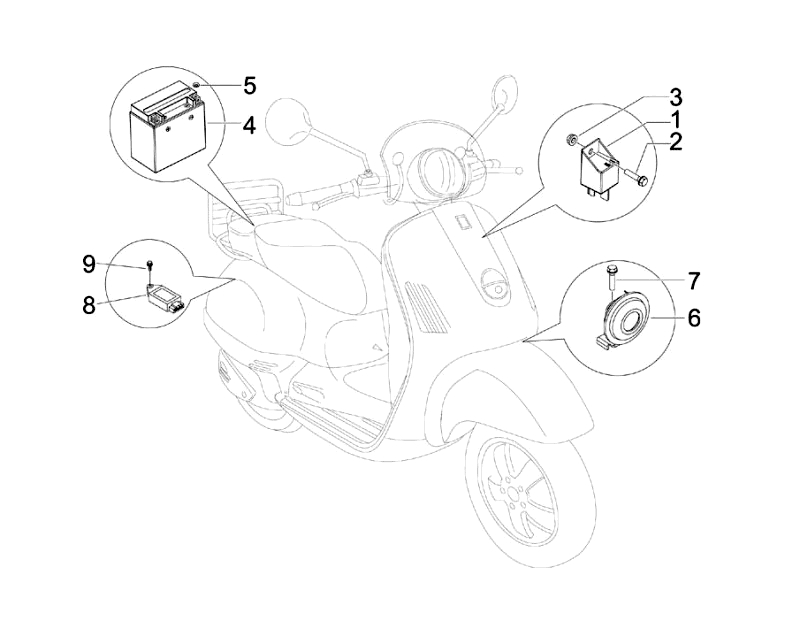 48.BATTERY HORN RELAY