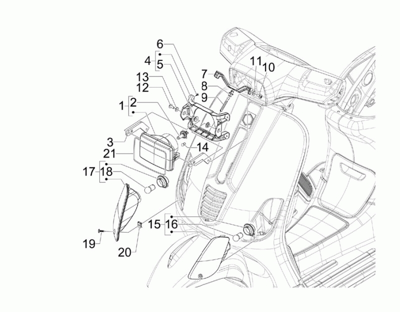 46.FRONT LIGHTS - TURN INDICATOR