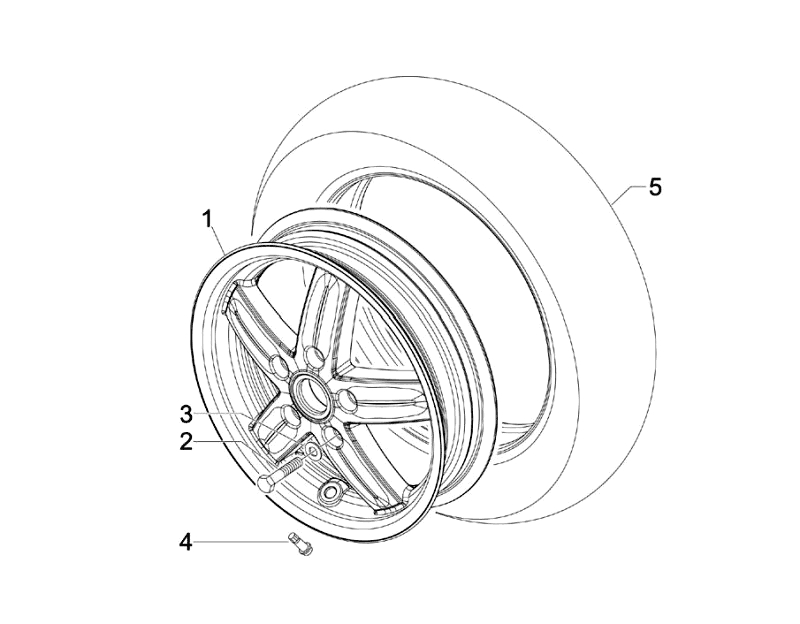 41.FRONT WHEEL ASSEMBLY