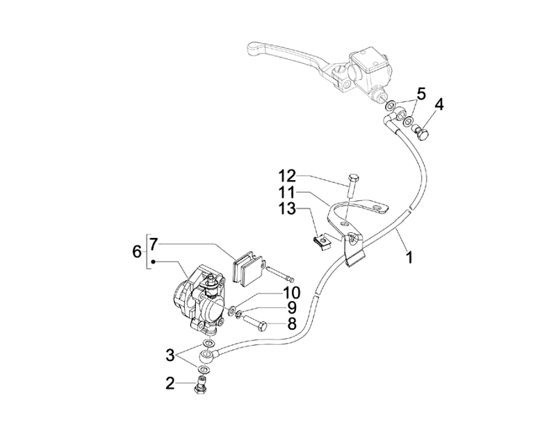 43.CALIPER BRAKE HOSE