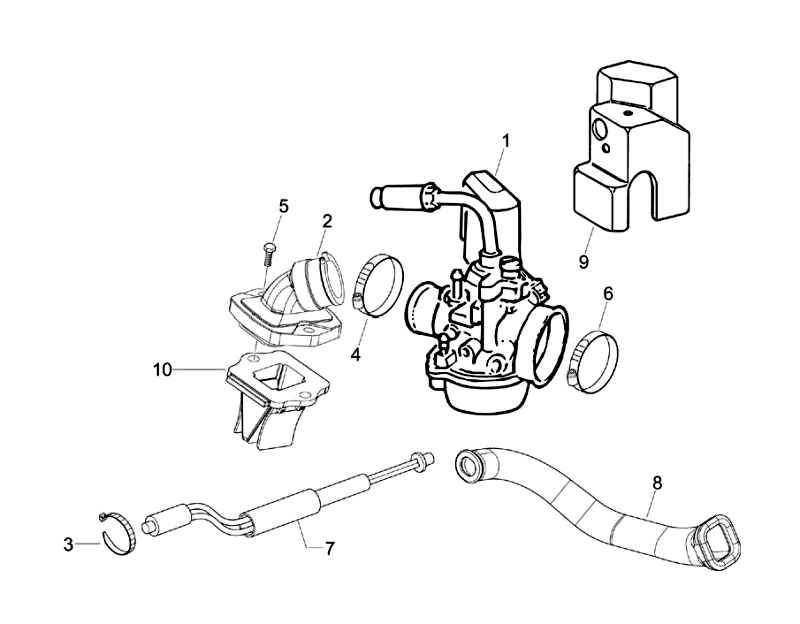 15.CARBURETOR MAINFOLD