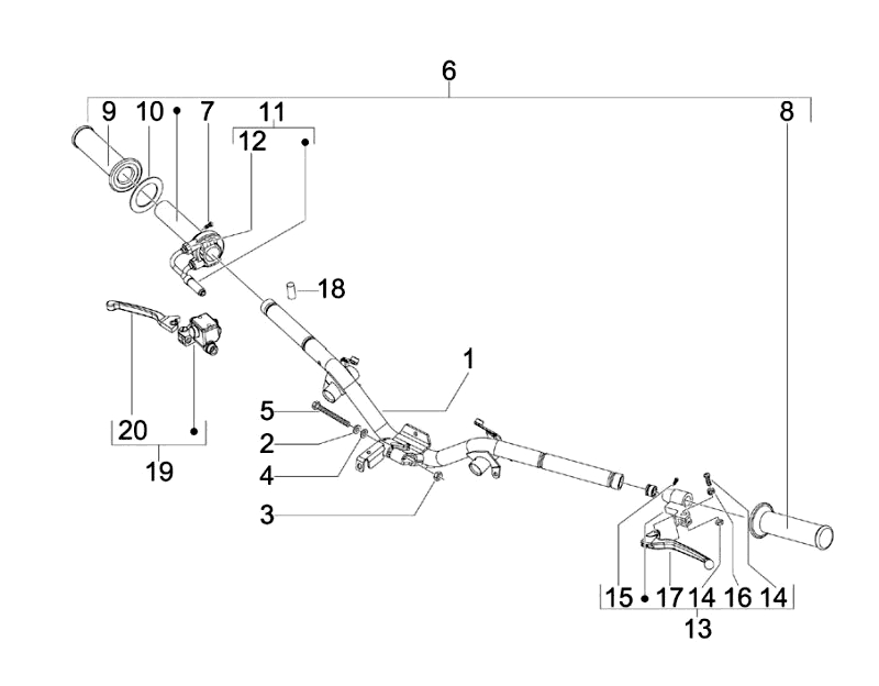 37.HANDLEBAR ATTACHING PARTS