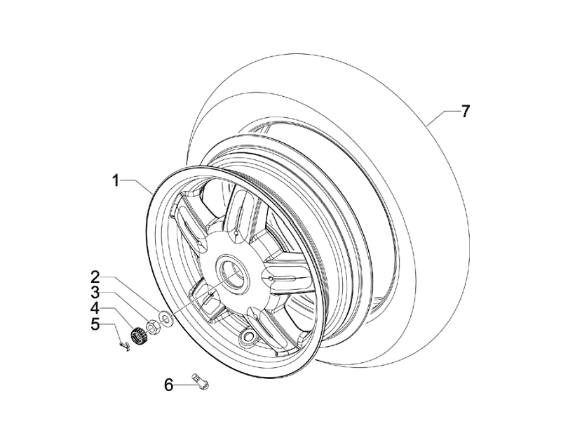 42.REAR WHEEL ASSEMBLY