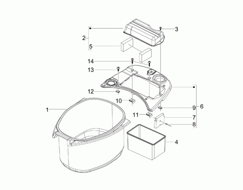 27.HELMET CASE - SEAT SUBFRAME
