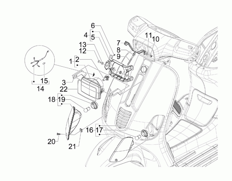 46.FRONT LIGHTS - TURN INDICATOR