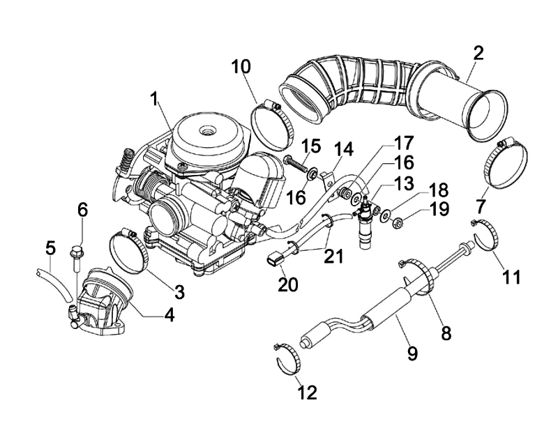 17.CARBURETOR MAINFOLD