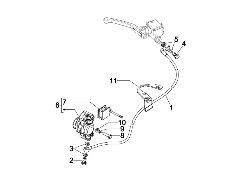 44.CALIPER BRAKE HOSE