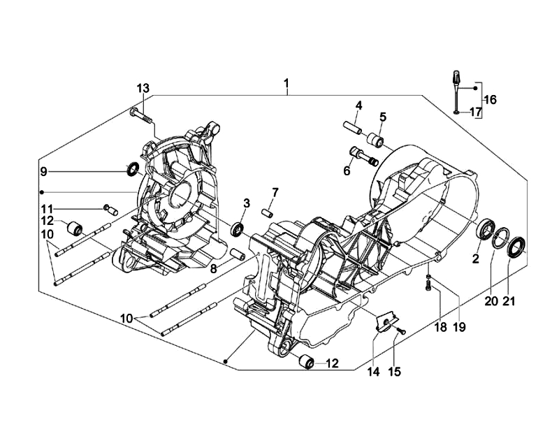 2.CRANKSHAFT HOUSING