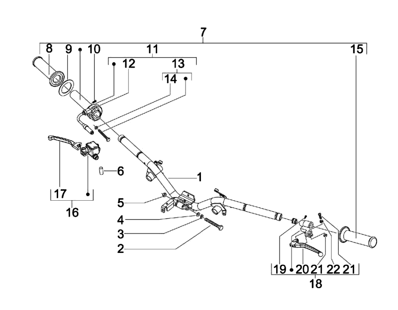 38.HANDLEBAR ATTACHING PARTS