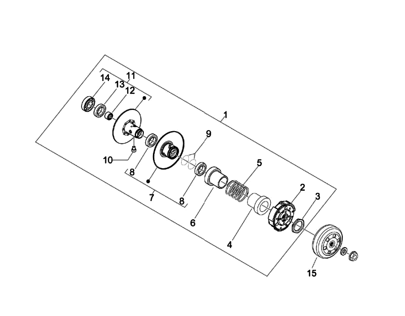 9.DRIVE SIDE PULLEY