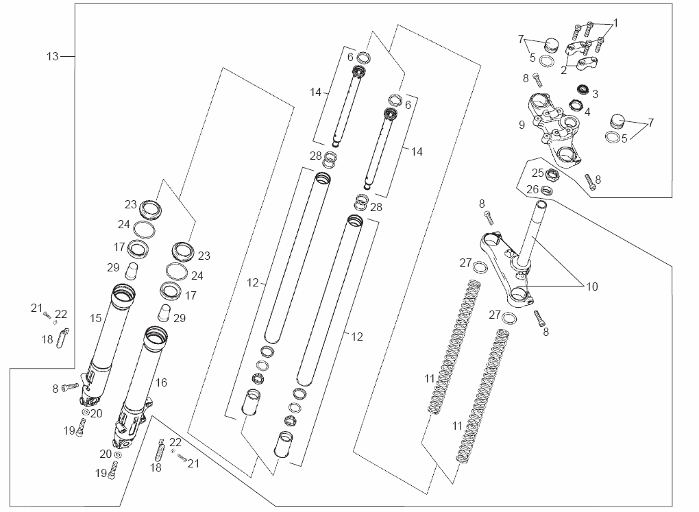 Fork Assy (Paioli ø37)