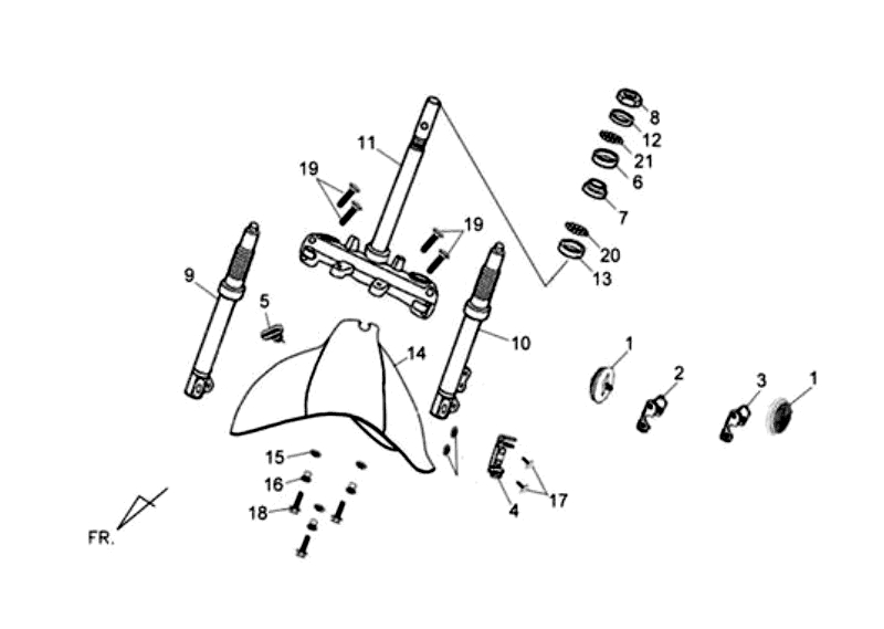 23.FR FORK SET