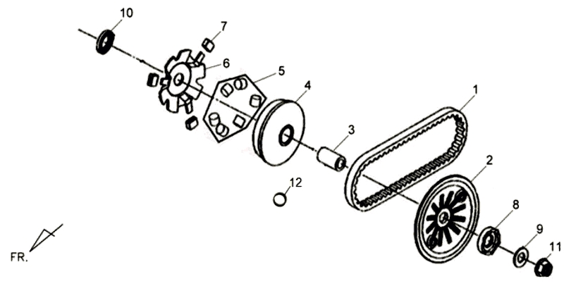 9.MOVABLE DRIVE FACE ASSY