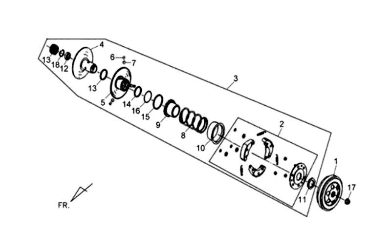 10.DRIVEN PULLEY ASSY