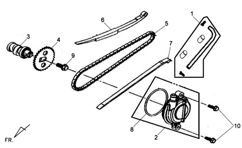 3.CAM SHAFT-CYL. HEAD L. SIDE COVER