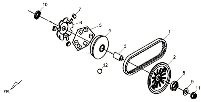 9.MOVABLE DRIVE FACE ASSY