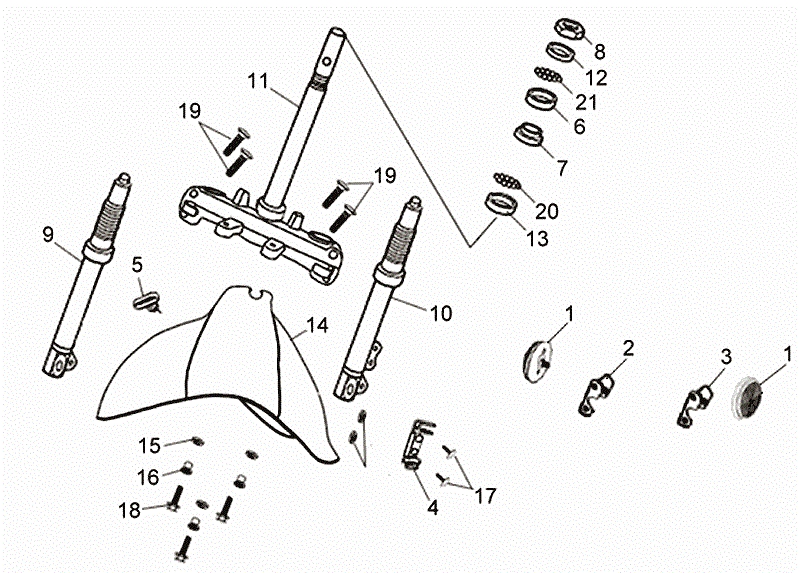 23.FR FORK SET