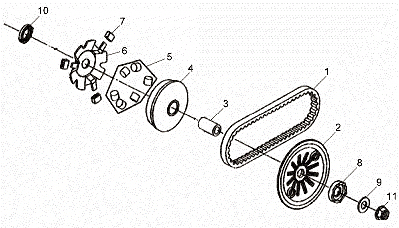 9.MOVABLE DRIVE FACE ASSY