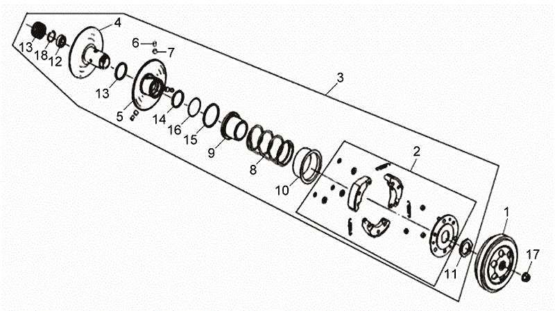 10.DRIVEN PULLEY ASSY