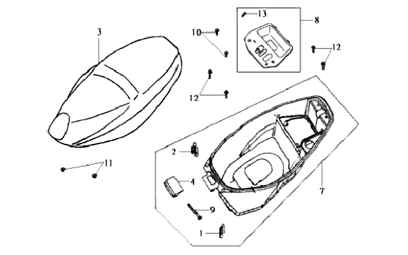 21.SEAT - LUGGAGE BOX