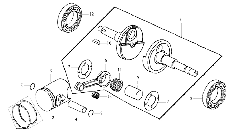 3.CRANKSHAFT - PISTON