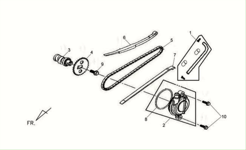 3.CAM SHAFT-CYL. HEAD L. SIDE COVER