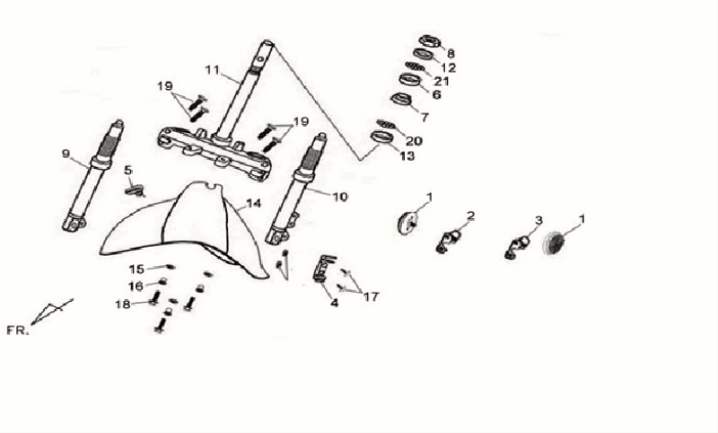 23.FR FORK SET
