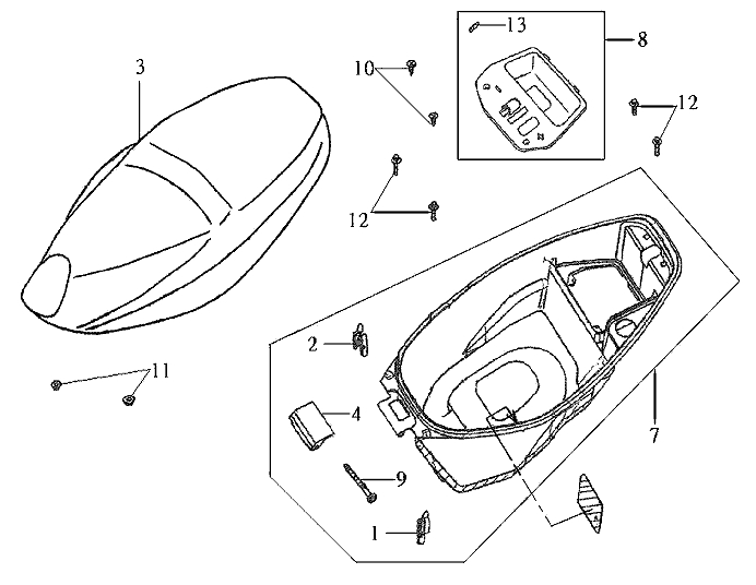 22.SEAT - LUGGAGE BOX