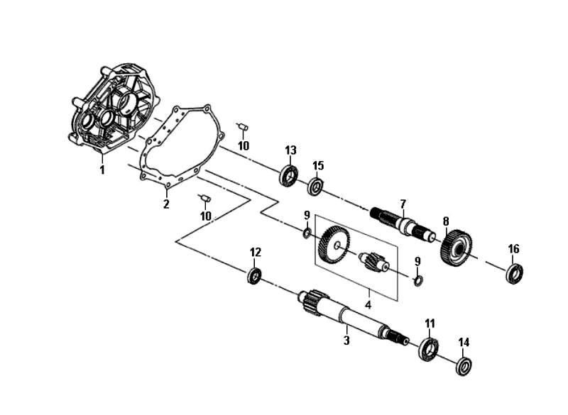 11.MISSION CASE - DRIVE SHAFT