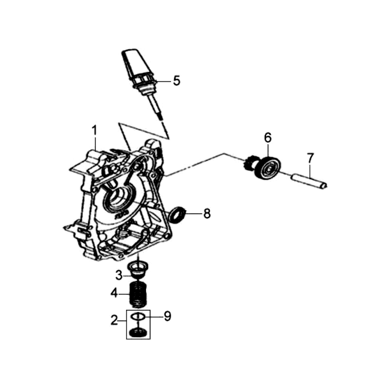 6.R. CRANK CASE COVER