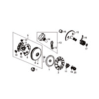 12.DRIVE FACE KICK STARTER SPINDLE