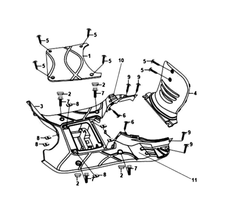 23.FLOOR PANEL CENTER COVER