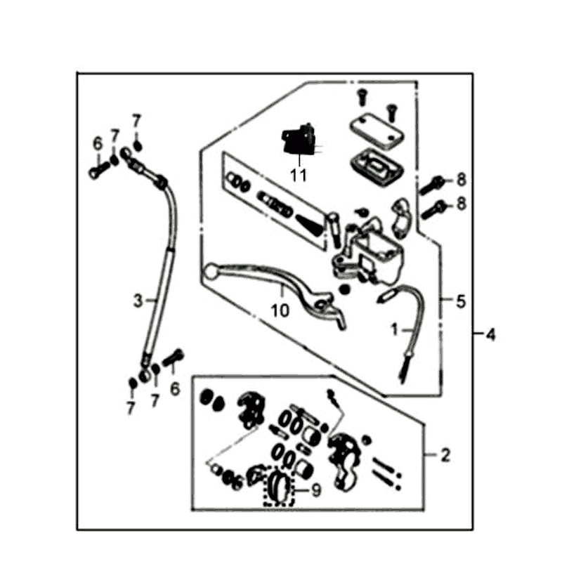 20.FRONT BRAKE MASTER CYLINDER