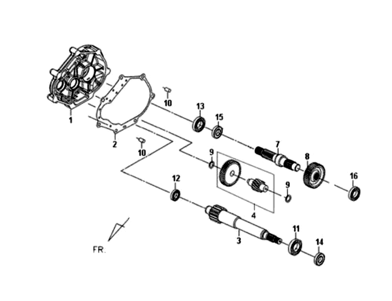 11.MISSION CASE - DRIVE SHAFT