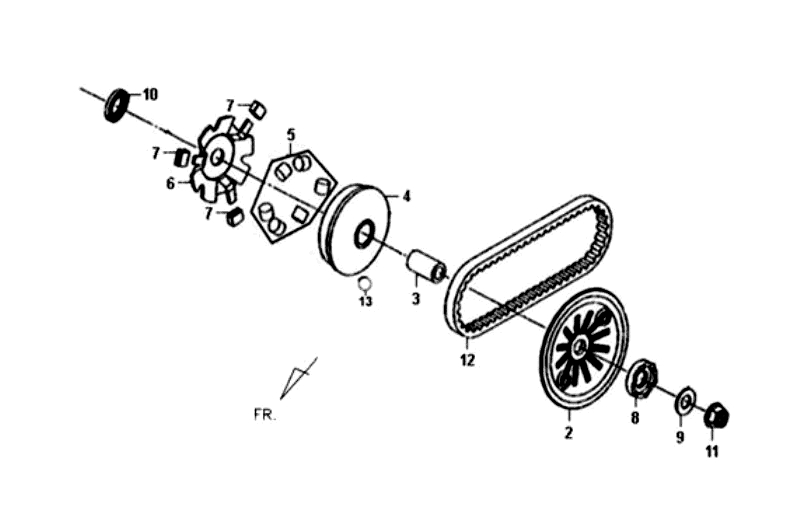 9.MOVABLE DRIVE FACE ASSY