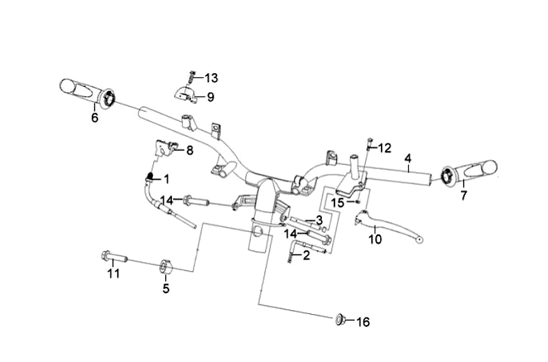 17.CABLE SWITCH HANDLE LEAVER