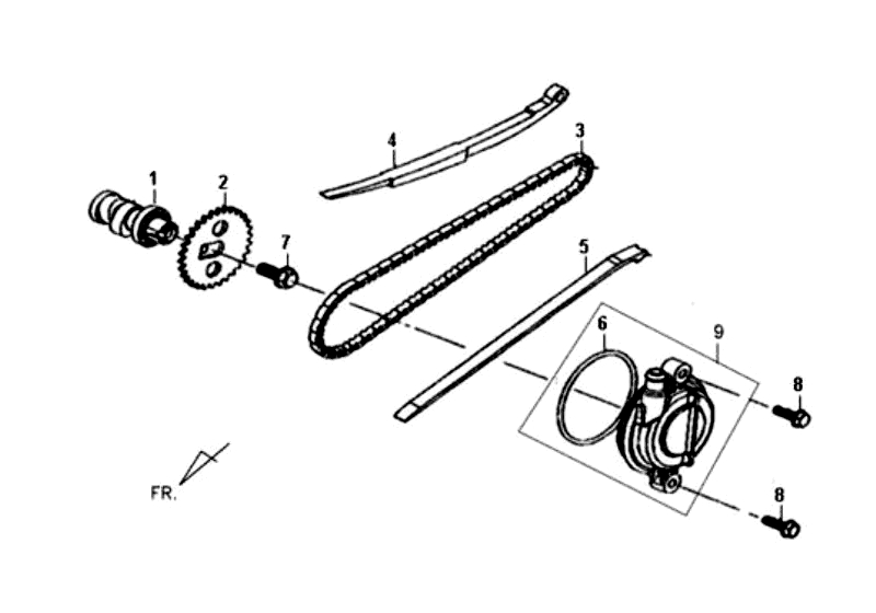 3.CAM SHAFT-CYL. HEAD L. SIDE COVER